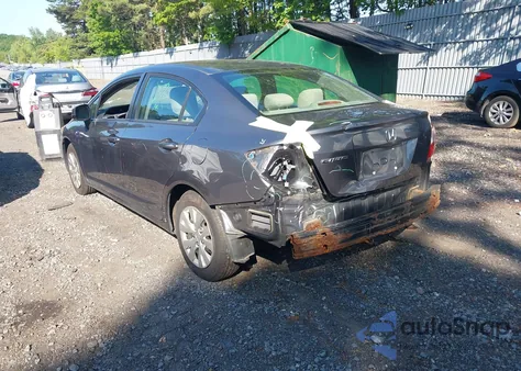 2012 Honda Civic Lx from USA, damaged, VIN 19XFB2F51CE384868